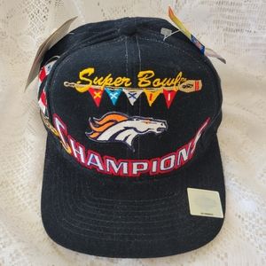 NWT -- Vintage 1998 Denver Broncos Super Bowl XXXII Champions Cap